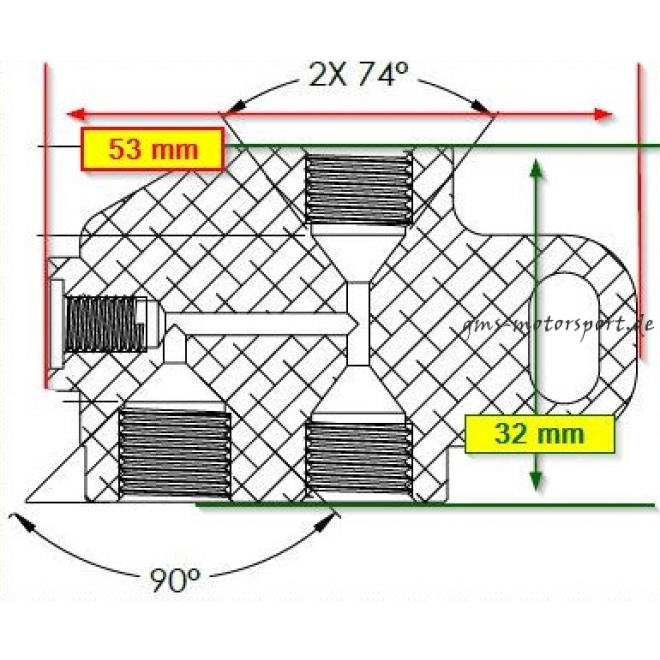 Verteiler, WSBK-5, 3-fach, Sensor 90°