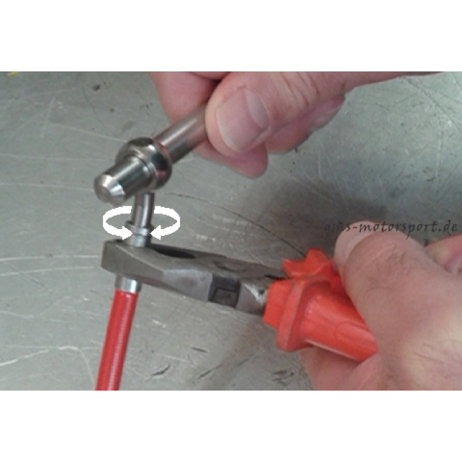 Stahlflex Bremsleitung HEL - Cagiva Mito Evolution (8P) (2000-2001) - Hinterrad - 1-tlg., (HR) wie Orig. (m. ABE)