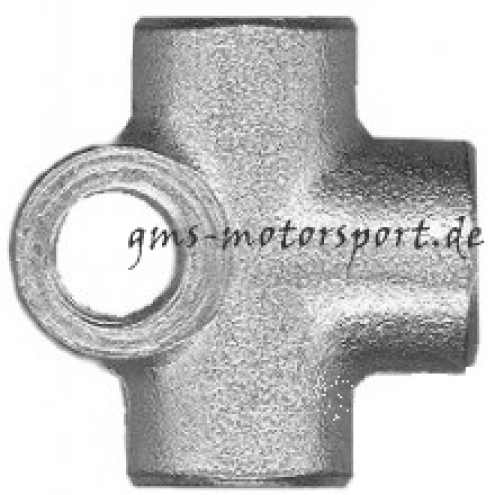 Verteiler, 3-fach, 180°, Stahl verz., M10x1.00