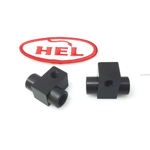 Verteiler, 2-fach, 180°, Aluminium, M10x1.00