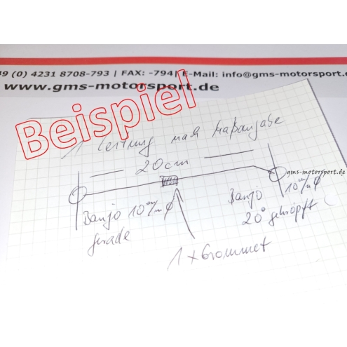 Stahlflexleitung HEL nach Zeichnung, mit Teilegutachten
